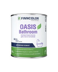 Finncolor Oasis Bathroom - Влагостойкая моющаяся краска для стен и потолков
