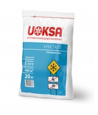Uoksa Кристал (до -15С) - Противогололедный реагент на основе обеспыленной природной соли