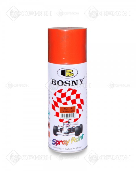 Аэрозольная акриловая краска Bosny - Спрей-краска для дерева, металла, пластика и бетона 77 цветов