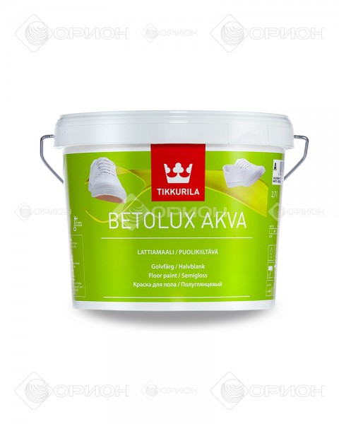 Tikkurila Betolux Aqua - Полиуретано-акрилатная краска для бетонных и деревянных полов