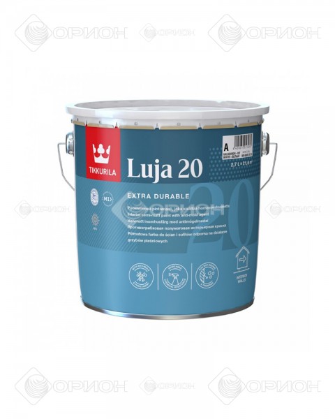 Tikkurila Luja 20 - Водоэмульсионная акрилатная краска, особо влагостойкая, полуматовая.