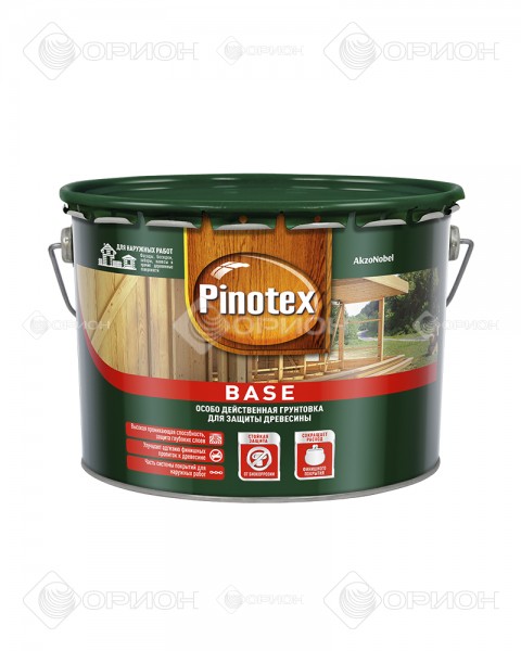 Pinotex Base - Бесцветная деревозащитная грунтовка для внешних работ